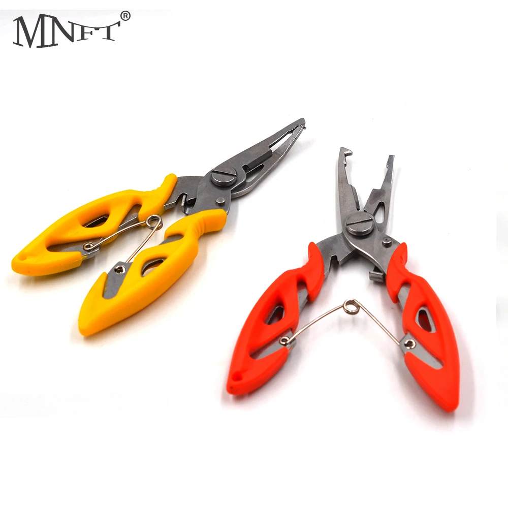 MNFT Multifunction Fishing Plier Scissor Braid Line Lure Cutter Hook Remover Tackle Tool Curved Mouth Cutting Fish Use Tongs