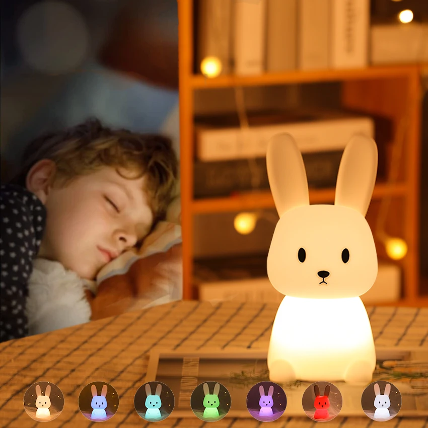 LED Night Light Luz Nocturna Infantil Nachtlampje Voor Kinderen camera da letto lampada Touch Sensor Room Decor regalo carino per bambini bambini