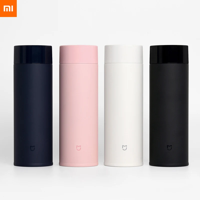 new arrival xiaomi mijia mini Thermos mug 350ml travel Portable Bottle Insulation or lock cold 190g lightweight Solid color