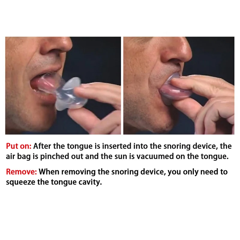 Silicone Anti Snoring Tongue Device Sleep Apnea Aid Stop Snore Stopper Sleeve