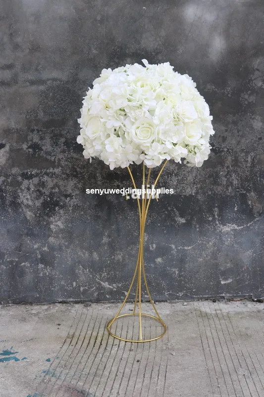 New style wedding decoration of Centerpiece hourglass sharp enterpiece metal flower stand for event decoration senyu2397