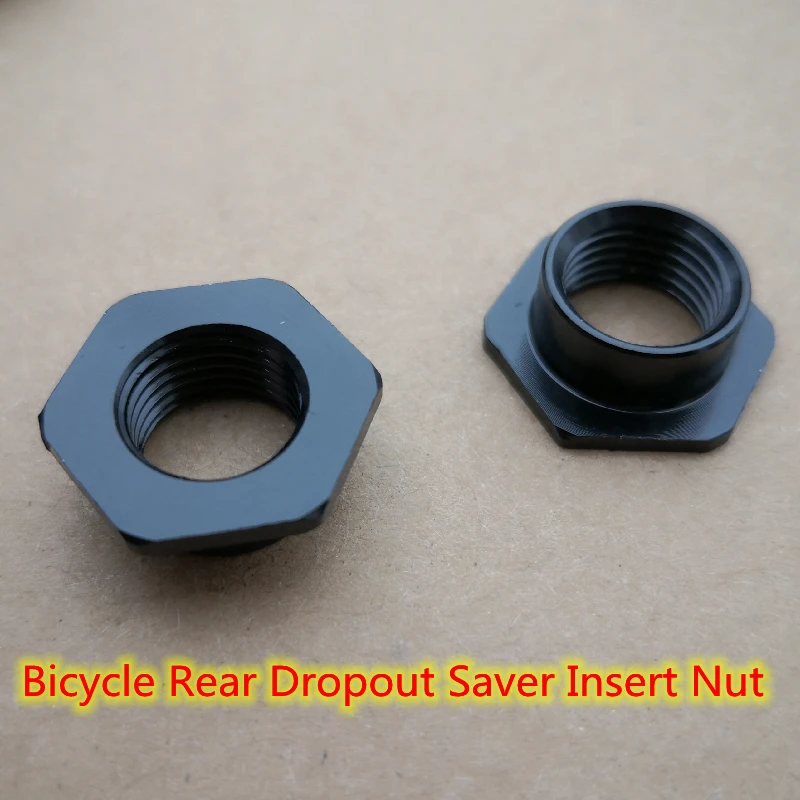 1pc CNC Bicycle Rear Dropout Saver Insert Nut Problem Solver Replaces Stripped Threads carbon ROAD frame bike Frame saver Solver