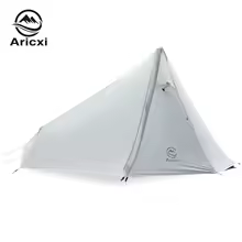 Aricxi Oudoor Ultralight Camping Tent 3 Season 1 Single Person Professional 15D Nylon 1 Side Silicon Coating Rodless Tent - AliExpress 