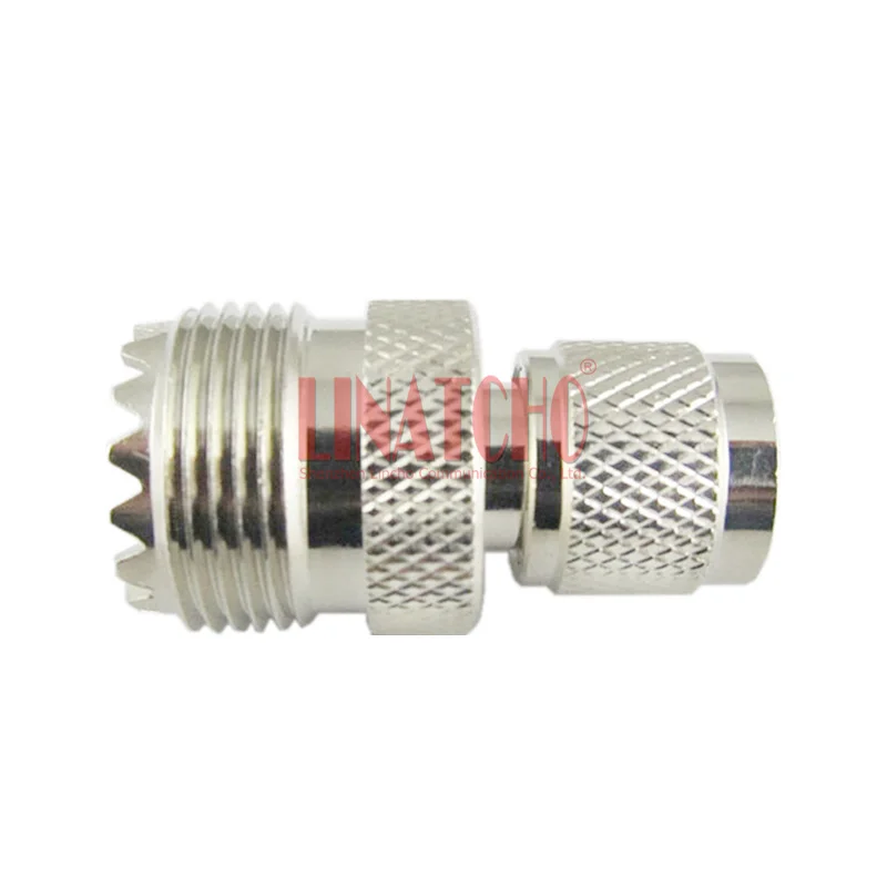 50 Ohm Brass UHF SO239 Female to MINI UHF Straight Connector for GM300 Car Two Way Radio