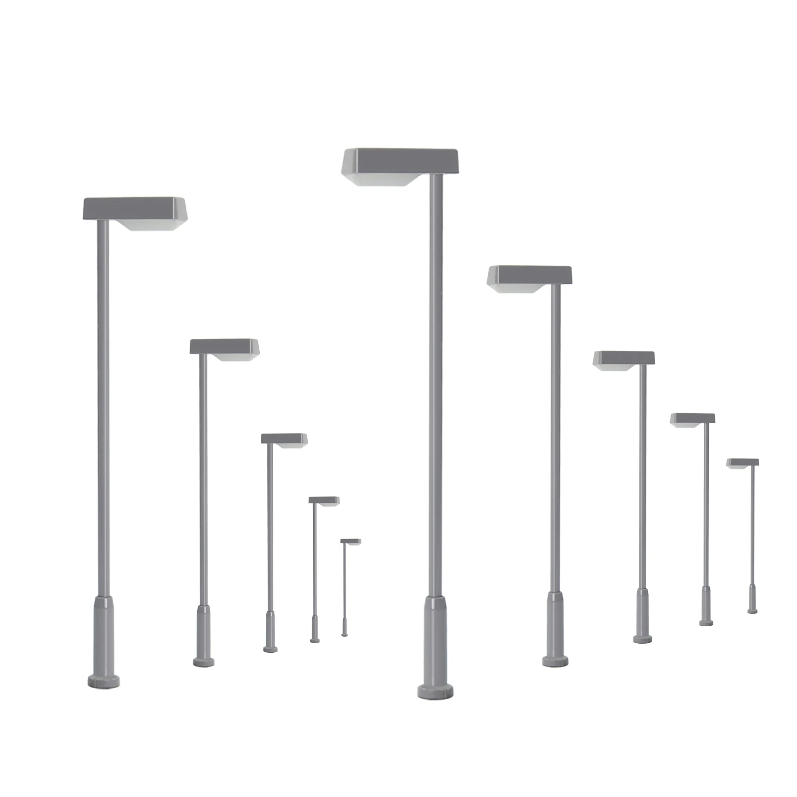 LD09 10 stücke Modell Layout Straße Lichter Plattform Lampen HO/TT/N/Z Skala LEDs mit Lampenschirm warm Weiß/Helle Weiß Landschaftsbau