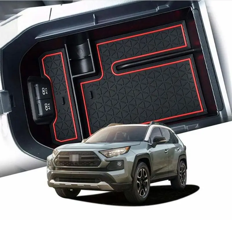 Car Central Storage Box Broadhurst Armrest Remoulded Glove Storage Box For Toyota RAV4 2019 2020 2021 Accessories Auto Styling