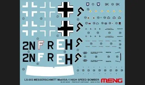 Meng 1/48 LS-003 Me-410A-1 Messerschmitt High Speed Bomber Model