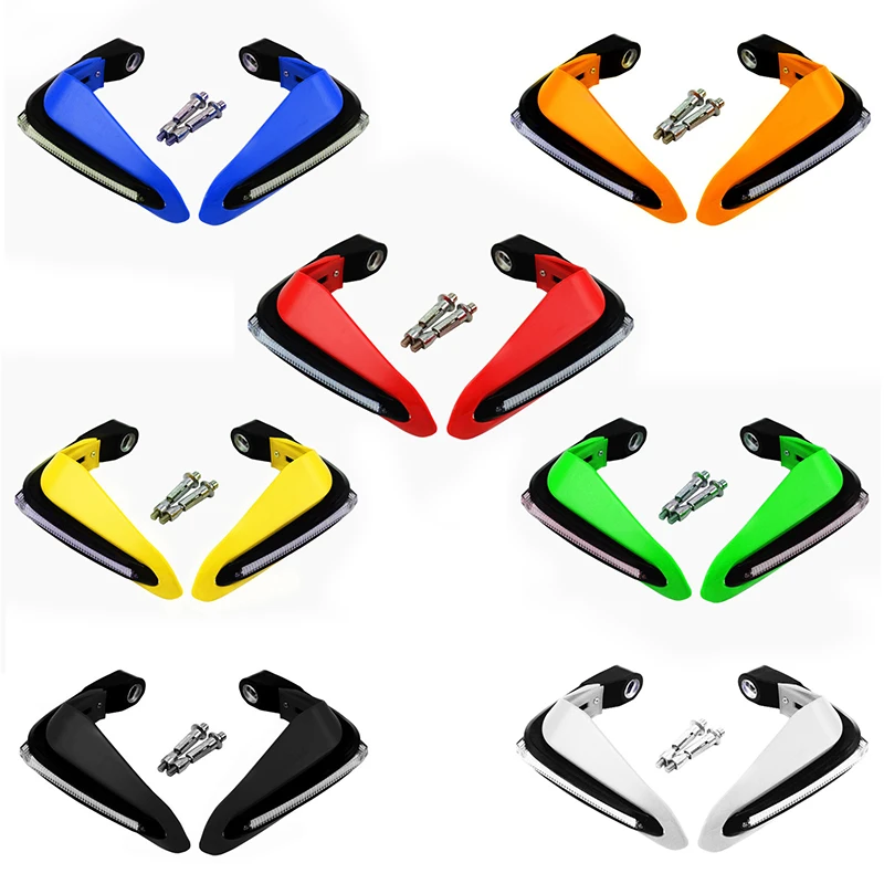 For HONDA CBR 600RR MSX125 GROM MSX125 CBR250R ST1300 CRF 250 XR400 Motorcycle Hand Guards Lights LED Handguard Protective Gear