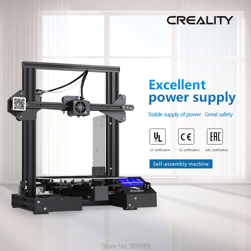 

Orginal Creality Ender-3 pro 220*220*250mm I3 ABS PLA Printing DIY 3D Printer free shipping