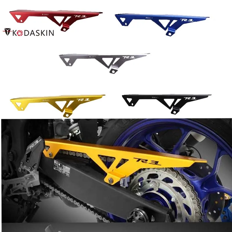 KODASKIN Modified Motorcycle Chain Guard Cover Protector Accessories Fits for YAMAHA YZF R3 r25 mt03 mt25