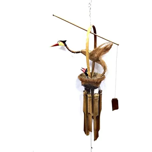 Gemini Decorative Stork Pattern Wind-Bell