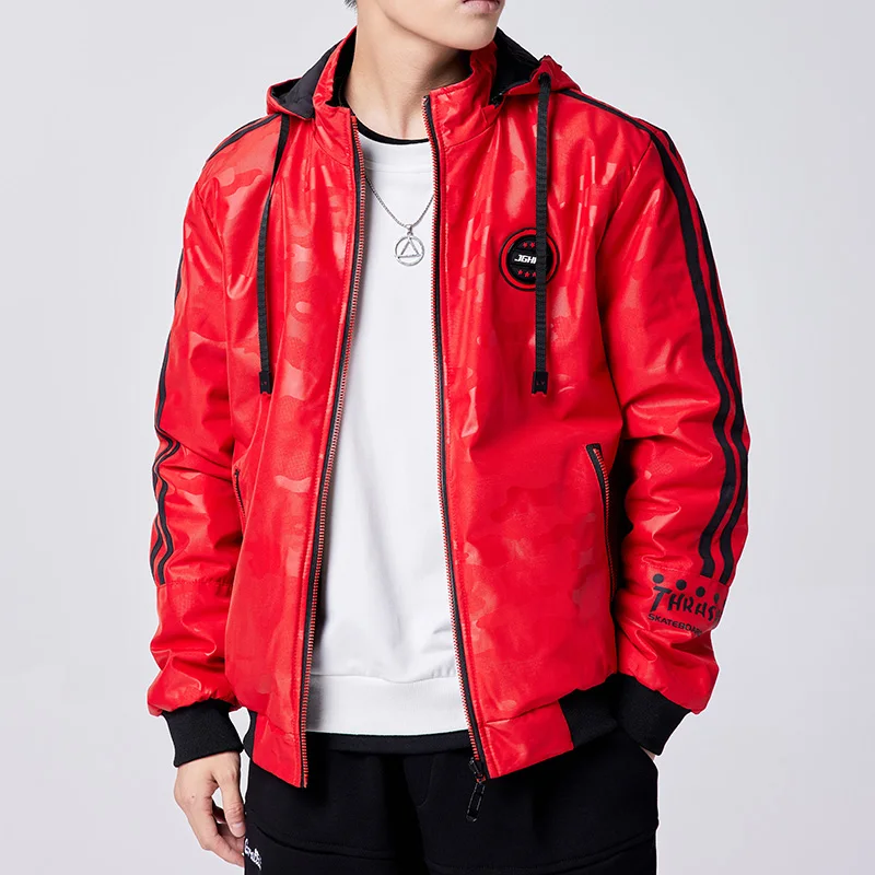 Hooded jacket 2021 men's casual jacket  spring and Autumn New Korean fashion brand