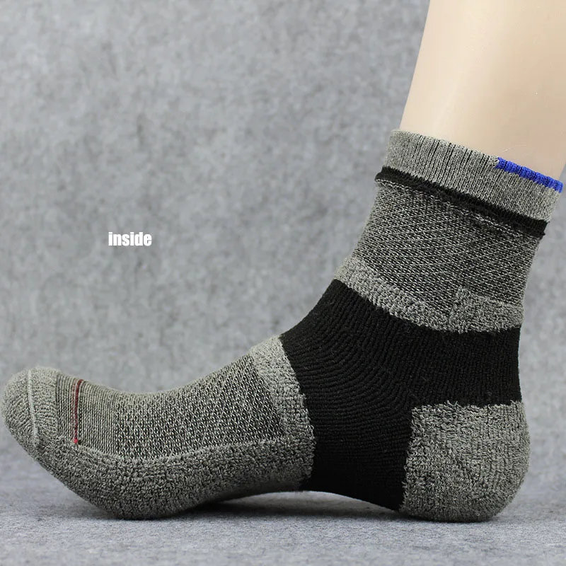 Sportliche Crew Socken für Männer Frauen Kinder dicke Baumwolle Handtuch boden gepolstert Laufen Wander schläger Sports ocken Erwachsene Kinder