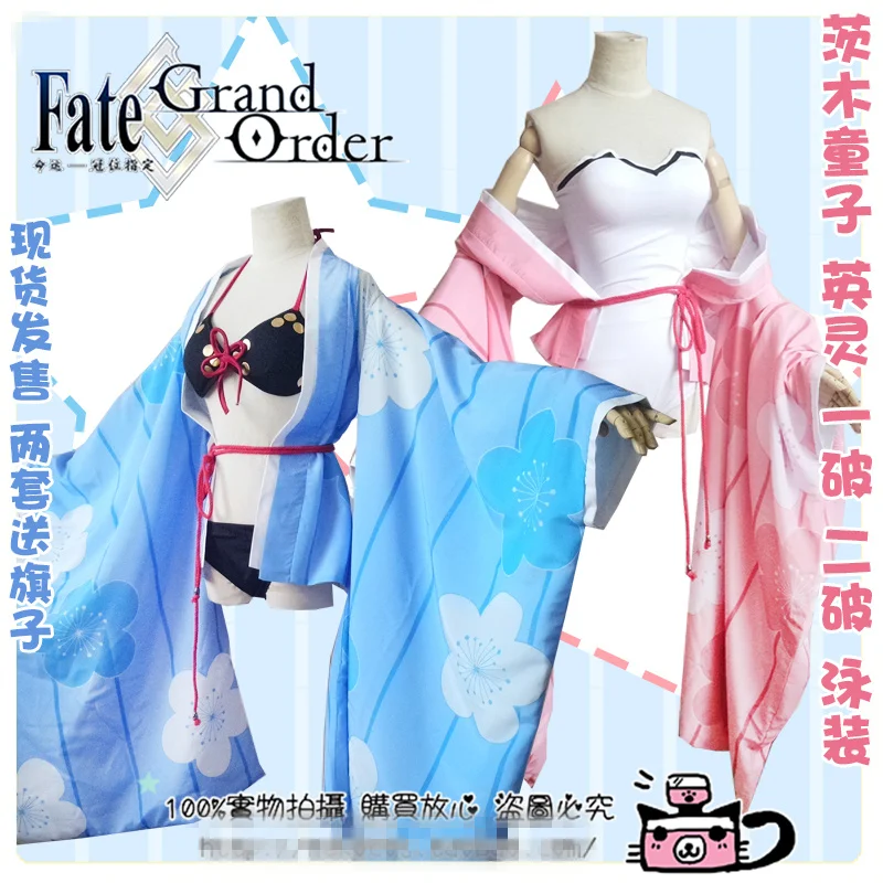 Fate/Grand Order FGO Ibaraki Douji Bikini Mùa Hè Bơi Đồng Phục Trang Phục Hóa Trang Miễn Phí Vận Chuyển F