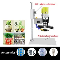 Máquina de rotación ajustable para cortar botellas de vino, cortador eléctrico de cerámica para macetas, flores, bolígrafos