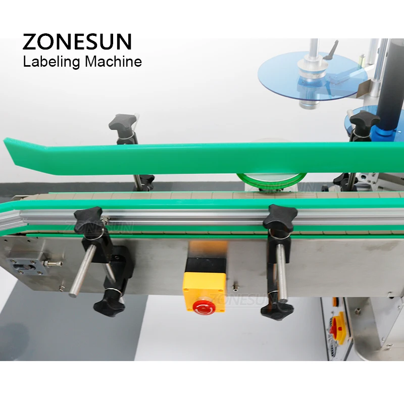 ZONESUN-آلة وضع العلامات على الزجاجات المستديرة الأوتوماتيكية ، وأداة وضع العلامات على ملصقات العلب الزجاجية