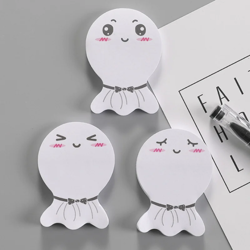 1pc Kawaii Doll Planner Sticky Notes Tearable Notepad Memo Pad Scrapbook Office School Supplies Stationery Notebooks Stickers