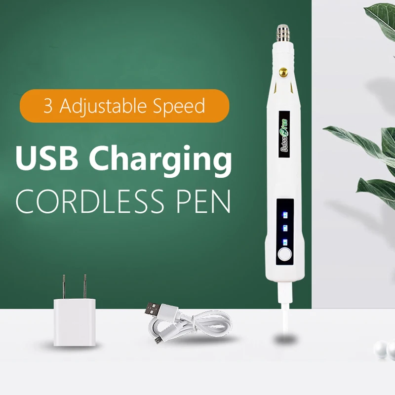 

USB Беспроводная мини-дрель, электрическая ручка для резьбы, беспроводная дрель с переменной скоростью, вращающиеся инструменты, гравер, ручка для шлифовки, полировки