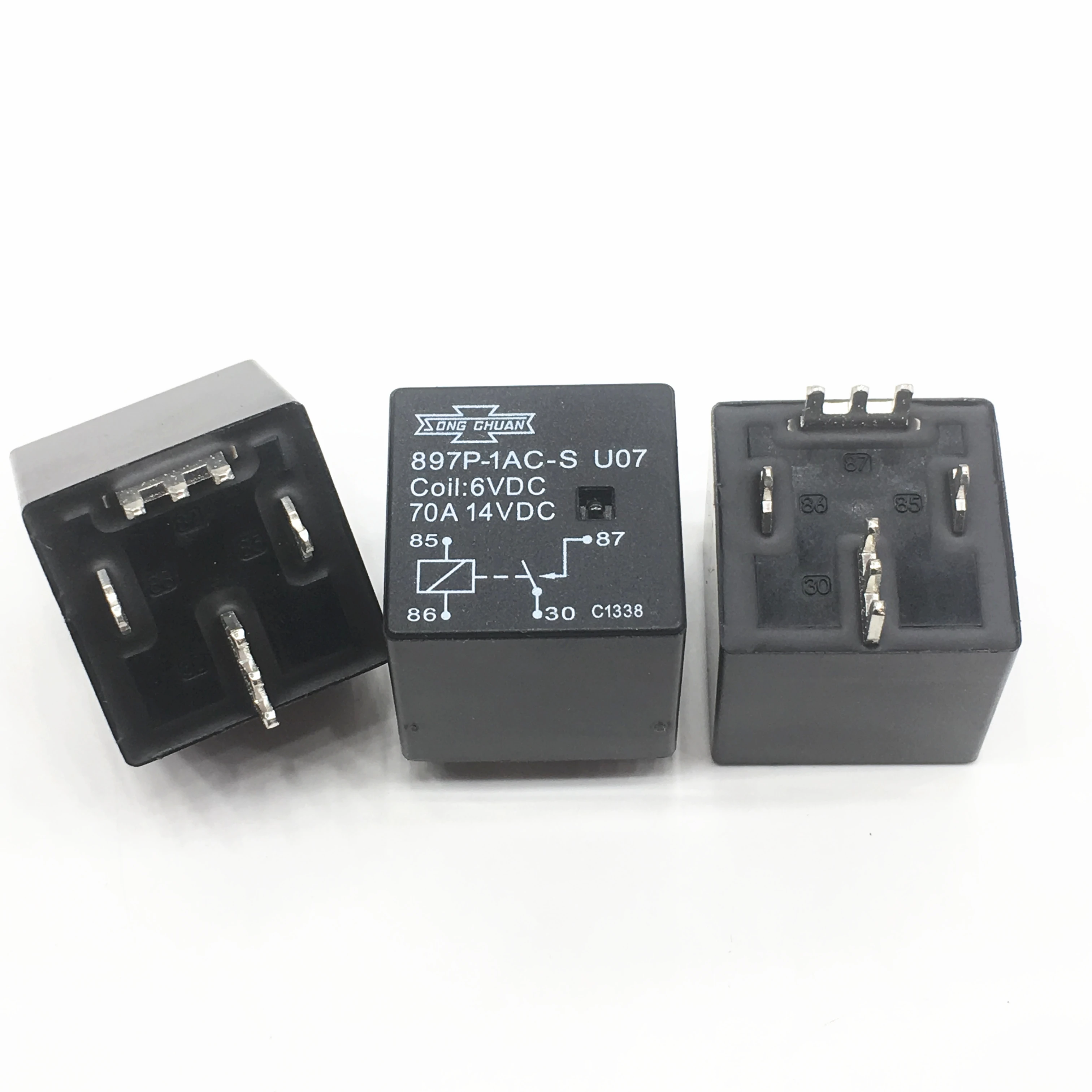 

897P-1AC-S U07 6VDC Electromagnetic Power Relay 4 Pins