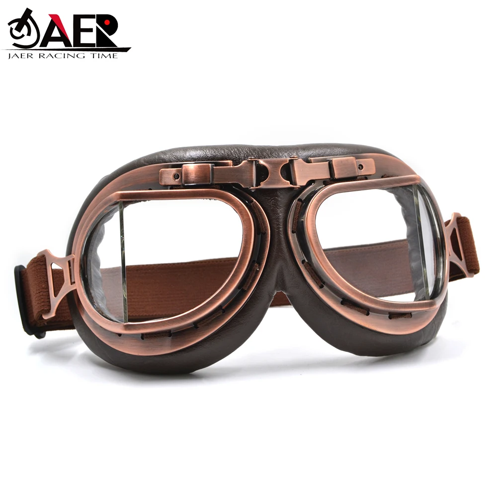 Lunettes de moto vintage pour Pilot Cruiser, lunettes de scooter, lunettes Google, motocross, happator, WWII, 2024