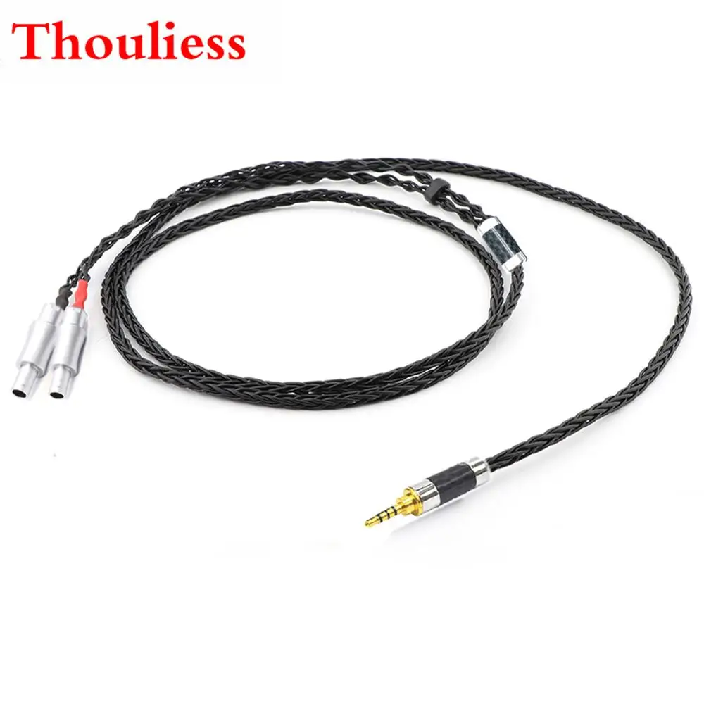 

Thouliess HIFI Custom Made 2.5/3.5/4.4mm Balanced Silver Plated Headphone Upgrade Cable for HD800 HD800S HD820 Headphones