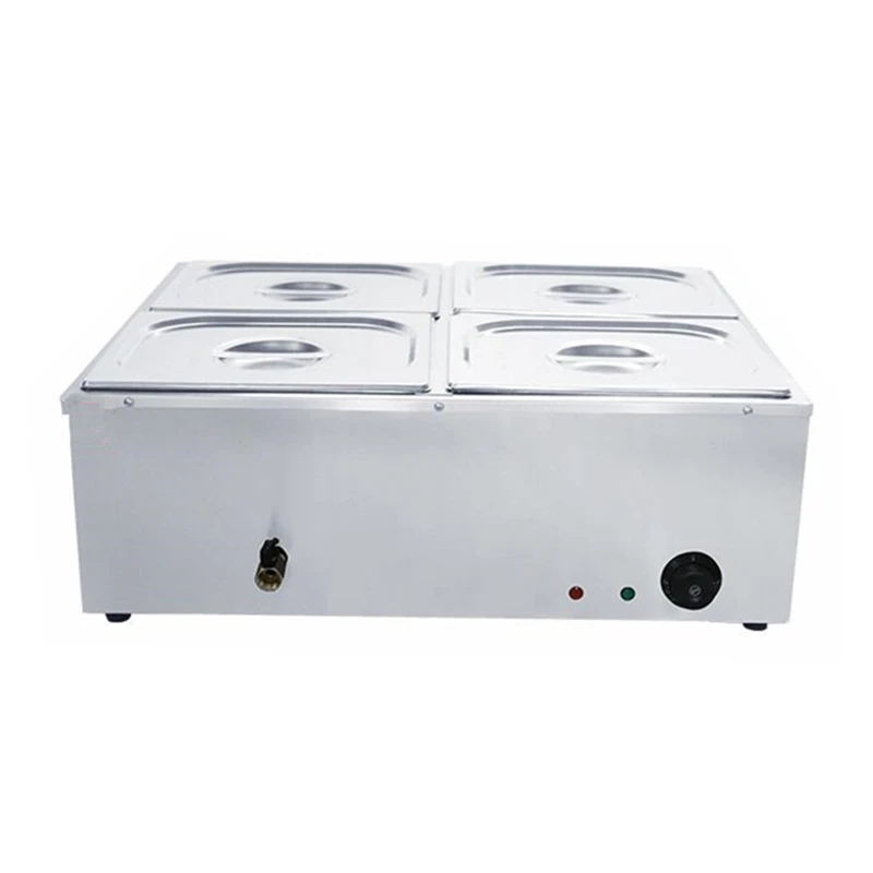 Commercial Electric Bain Marie Food Warmer Soup Pot Stainless Steel Restaurant Hotel Heating Food Soup Dishes Bain marie