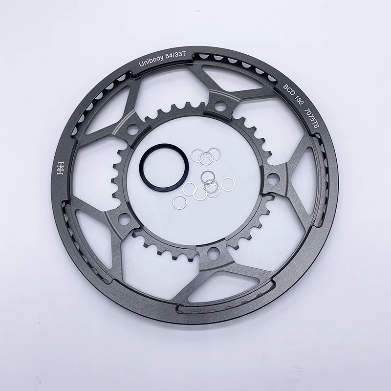 H&H 54/33T Chain-Guard Intergrated Chainring for Brompton Folding