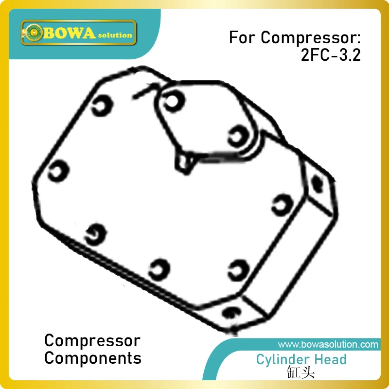 

2FC3.2 recipricating piston compressor cylinder head is great spare pars for ice-maker, cold room equipments or blast freezers