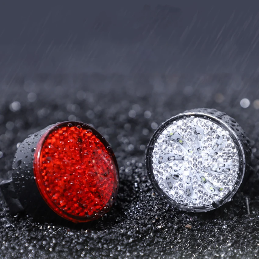 Fanale posteriore ricaricabile a LED per bici USB, torcia di sicurezza per ciclismo posteriore per bicicletta luminosa, batteria al litio da 500mah, rosso, cambio colore