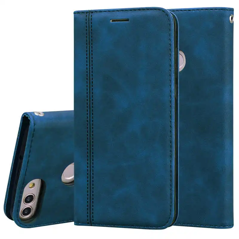 For Huawei P Smart FIG-LX1 Case Magnetic Leather Wallet Flip Card Hold Phone Case For Huawei P Smart  Psmart Cover Coque