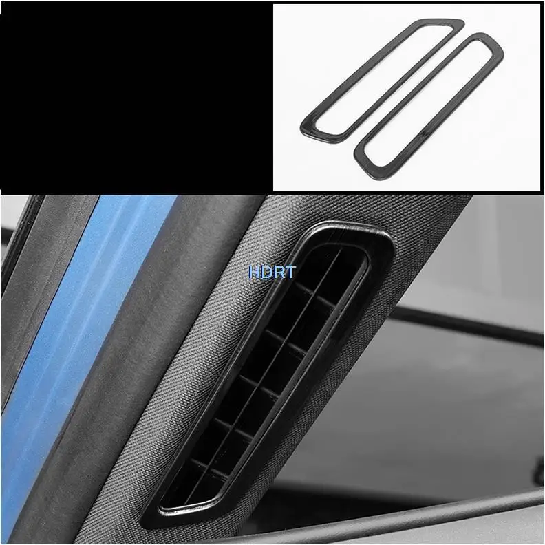 For Ford Explorer 2020 2021 Accessories Stainless steel Black Interior Trim Gear Panel Navigation Outlet Center Console Stickers