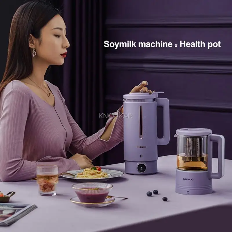 New 600ml Soybean Milk Machine Multifunction Cytoderm Breaking Machine Health Pot Home Blender Double Cup Free Switching 220V