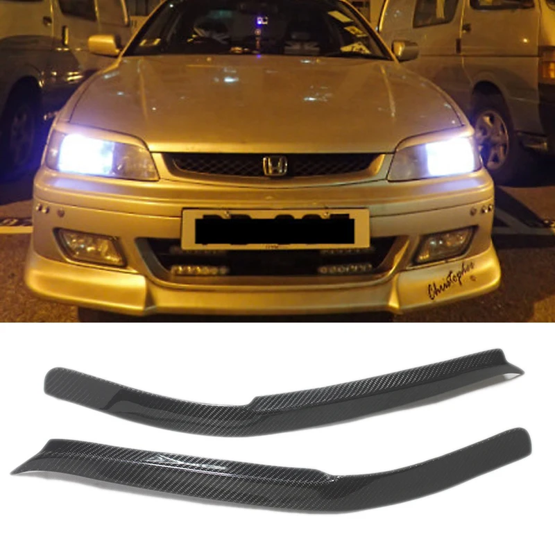 For Honda Accord CF4 TORNEO SIRT carbon fiber headlamp decoration Eyebrows Lampshade