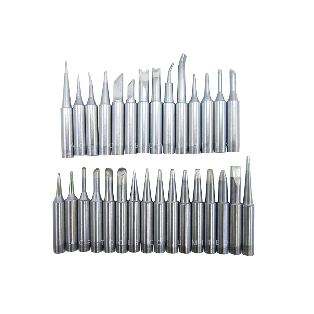 30 PCS Soldering Tips 900M For Hakko 936 907 FX-600 Milwaukee M12SI-0 Radio Shack 64-053 Yihua 936 X-Tronics 3020 Welding Bit