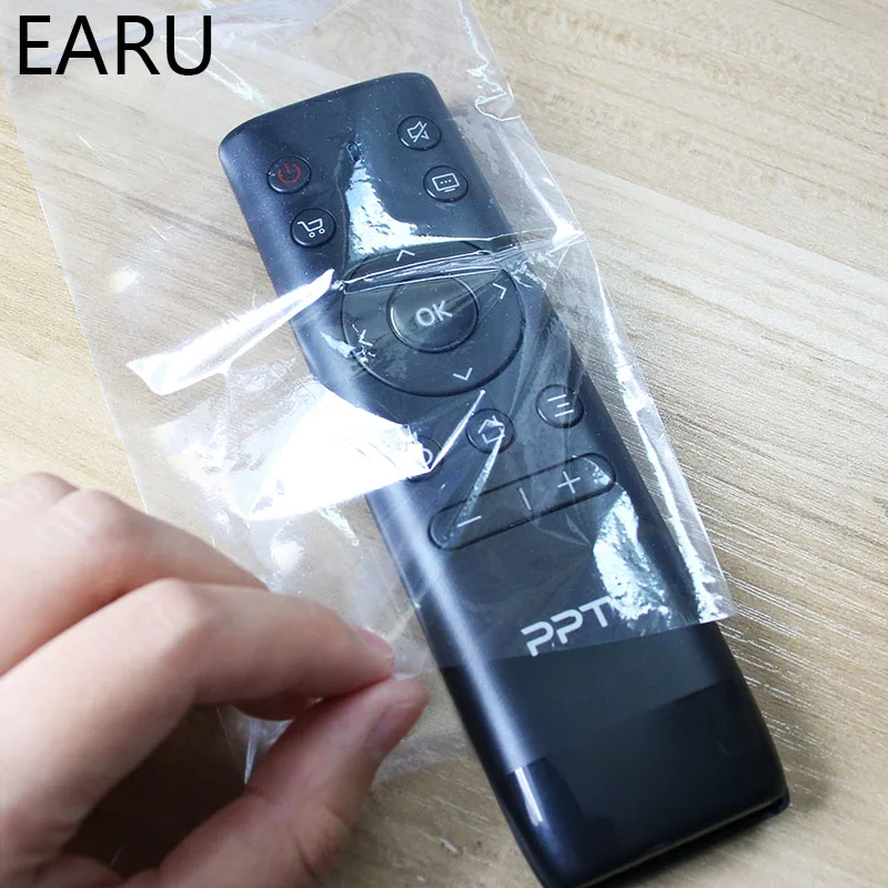 5Pcs Heat Shrink Film Clear Video TV Air Condition Remote Control Protector Cover Home Waterproof Protective Case New