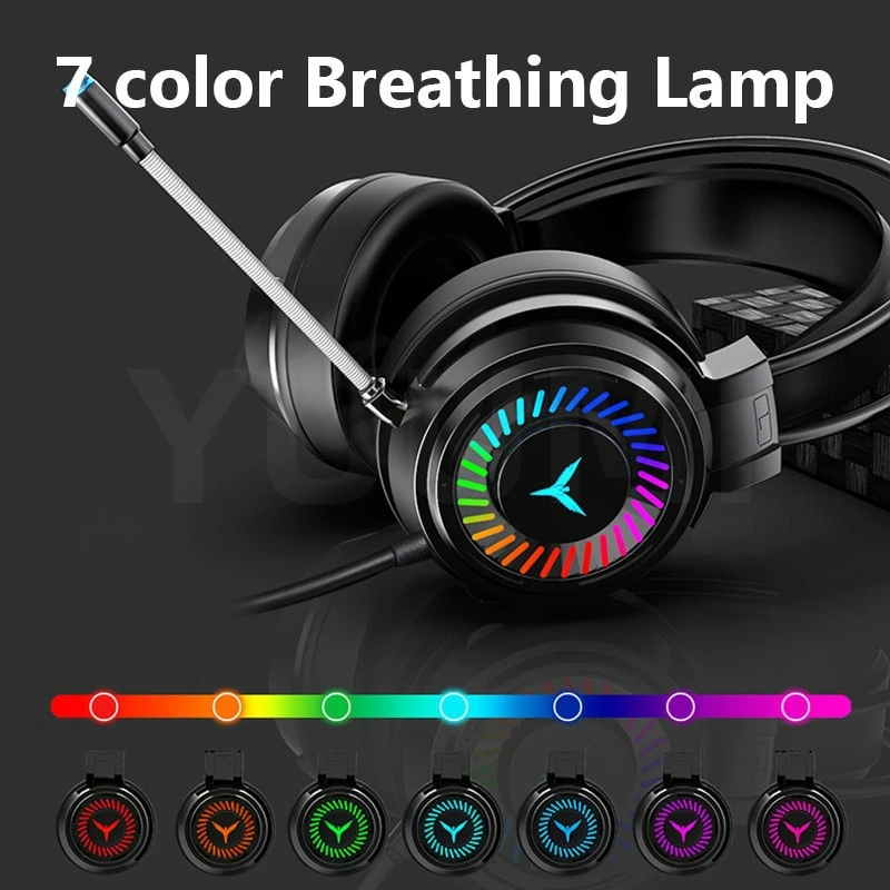 Pink Gaming Cat Headphone LED Gaming Noise Cancelling Headset With Microphone Stereo Headphone For PC Laptop Gaming Headset