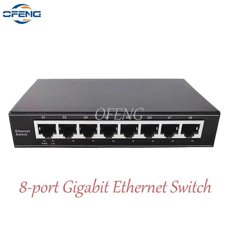 1000 Mbps Network Switch Gigabit Fast RJ45 Ethernet Switcher LAN Switching Hub Adapter Full duplex Exchange POE Switch