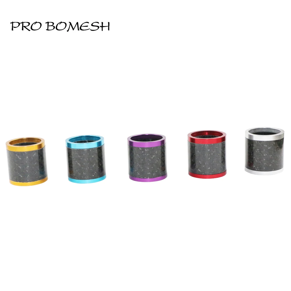 PROBOMESH 2 set Aluminum + 4axis Cross Wrap Lock Nutt Fishing Reel Seat Decorative Trim Part DIY Fishing Rod Component Accessory
