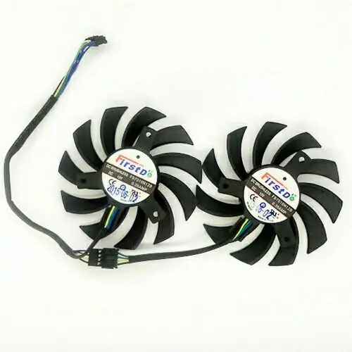 

Firstd FD7010H12D Dual Fan DC 12V 0.35A 75x75x10mm Server Frameless Cooling Fan