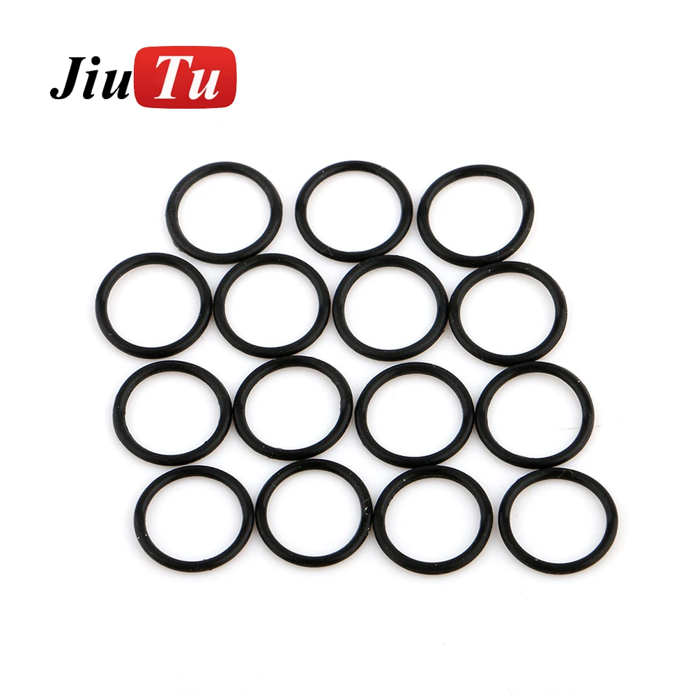 Jiutu 100 Buah Cincin Karet Apron Lensa Tahan Air Kaca Belakang Lubang Besar Setelah Diganti untuk iPhone X XS 11 12 12Pro Max