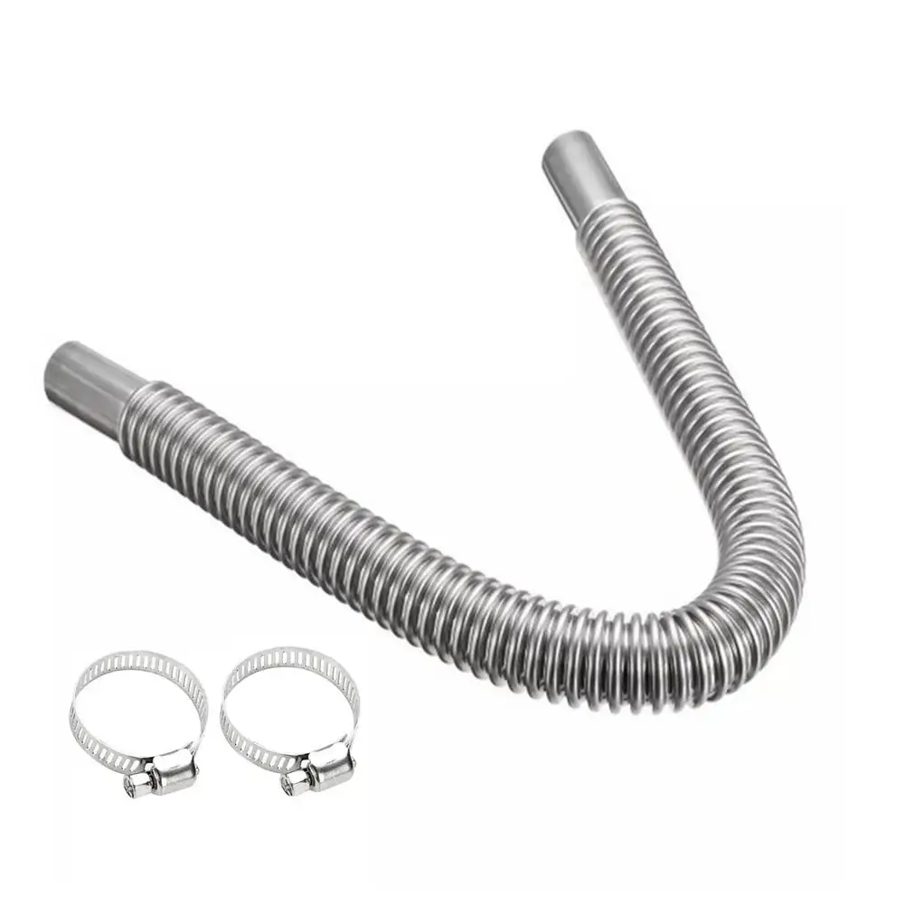 Car Heater Exhaust Pipe 100-300cm Car Air Parking Heater Stainless Steel Exhaust Pipe Tube Gas Vent Car Heaters Accessories