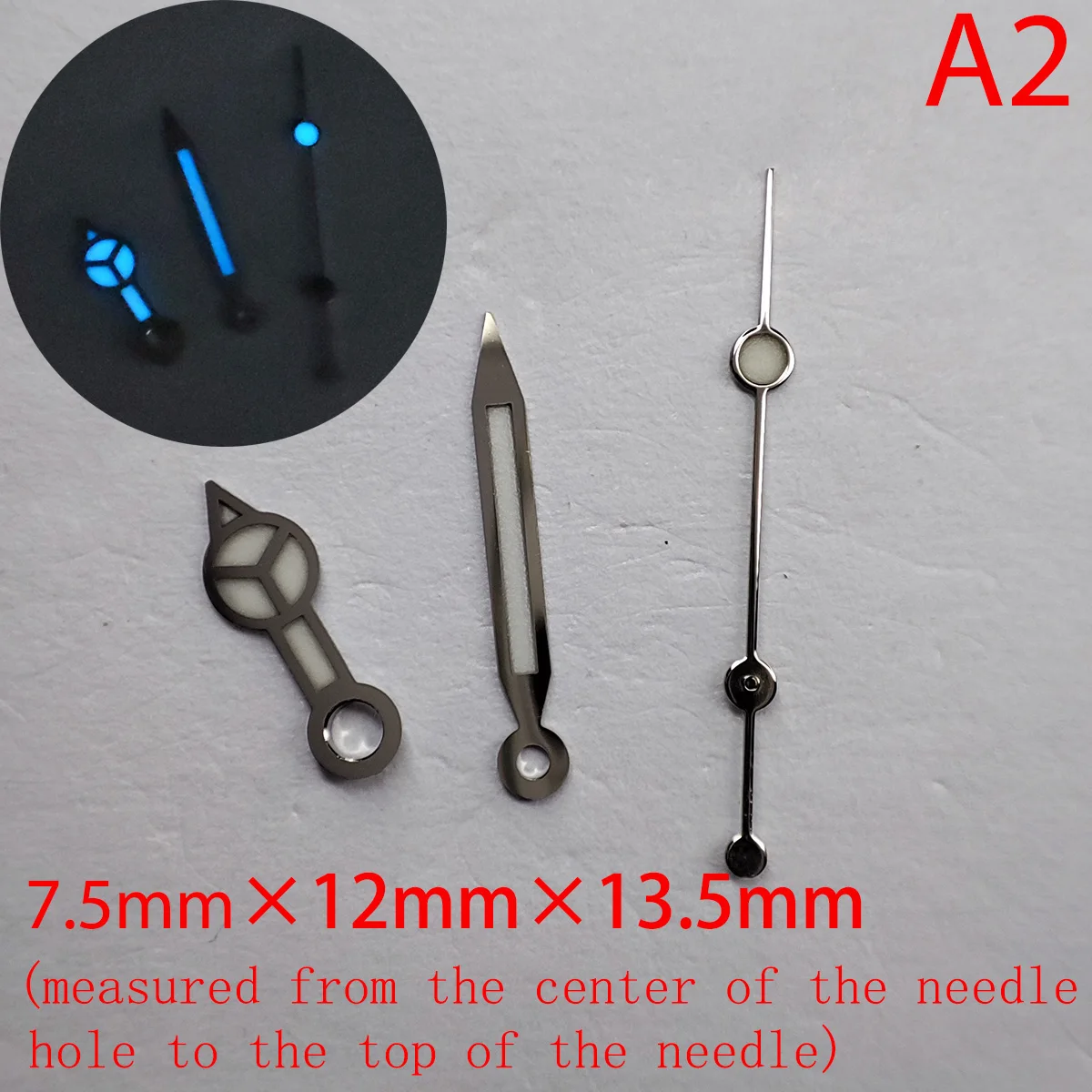 A-Series Watch accessories hand watch pointer NH35 green blue super luminous, suitable for NH35, NH36 movement hands