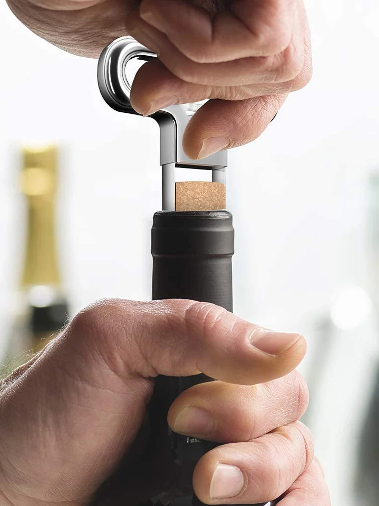 CHAMVIN Wein Opener, zwei-Prong Wein Flasche Opener für Beschädigt Kork Alten Wein Korkenzieher Entferner Sommlier Küche Gadget Bar Werkzeuge