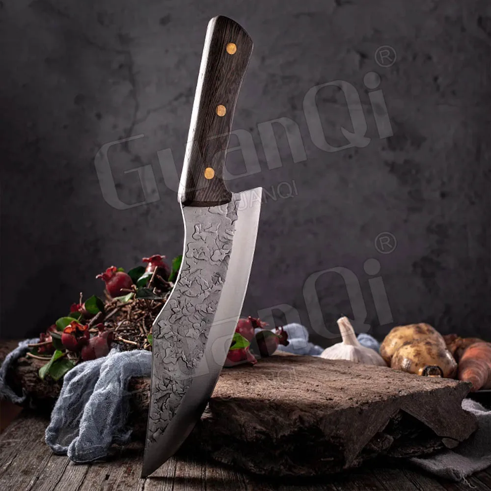 Kitchen Knife Forged 5Cr15Mov Stainless Steel Chef Knives Razor Sharp Cleaver Knife Chopping Knife Slicing Knife Cooking Tools