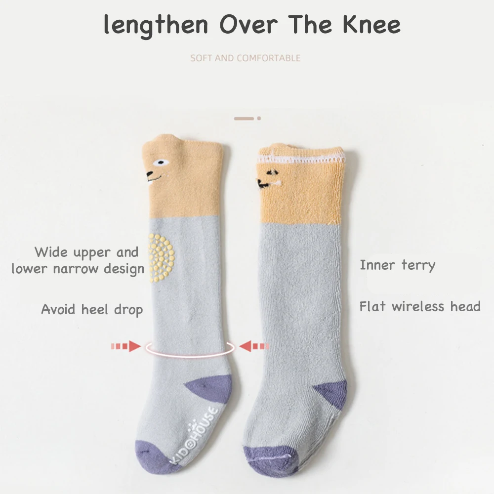 Baby Knee High Crawling Socks Baby Knee Pads Baby Crawling Knee Pads Cartoon 0~24 Months Baby Long Socks Things for Babies