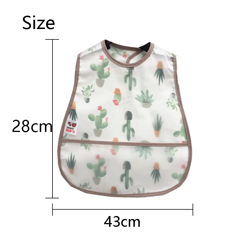 High Quality Adjustable Baby Bibs EVA Cotton Cartoon Child Bibs Waterproof Lunch Feeding Bibs For Girls Boys Baby Bib Burp Cloth