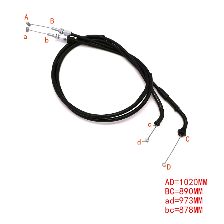 Motorcycle Throttle Cable Wire For Honda NV400 VT600 Steed 400 Shadow VLX/ Shadow VLX Deluxe 1992 1993 1994 1995-1997  1988-1997