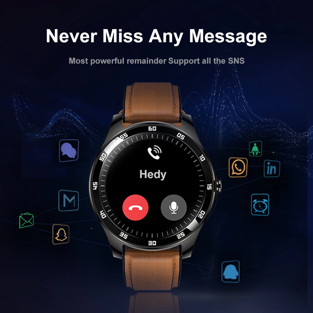 Rogbid Smartwatch GT ใหม่2021 Touch สมาร์ทนาฬิกาผู้ชายกันน้ำโลหะกรอบ Sleep Fitness Tracker นาฬิกาสำหรับ Android IOS