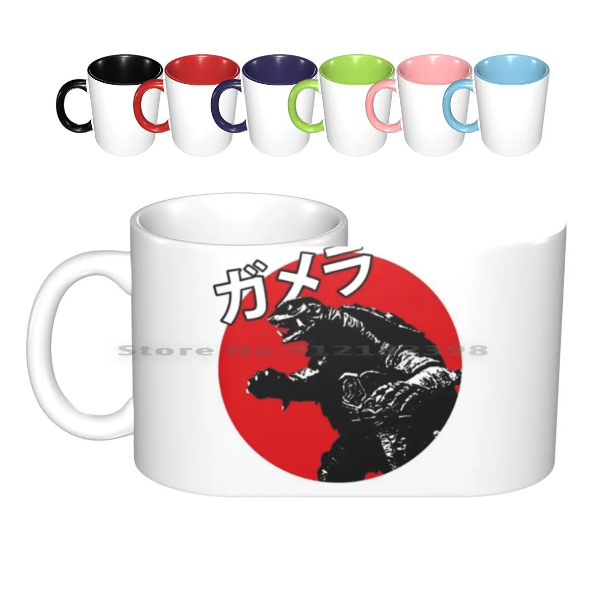 Gamera Japanes Clasic Ceramic Mugs Coffee Cups Milk Tea Mug Gamera Japan Moster Hero Cartton Anime Superhero Creative Trending