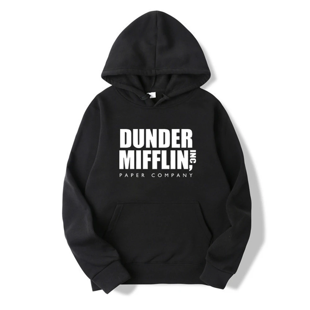 The Office Dunder Mufflin INC Paper Hoodie Dwight Schrute Sweatshirt Funny TV Show Pullover Men Women Unisex Boyfriend Top